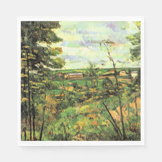 Paul Cezanne, Das Tal der Oise, Serviette (Vorderseite)