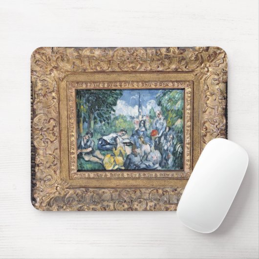 Paul Cezanne | Dejeuner sur l'herbe, 1876-77 Mousepad (Mit Mouse)