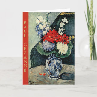 Paul Cezanne, Delft Vase mit Blume Notecard Karte