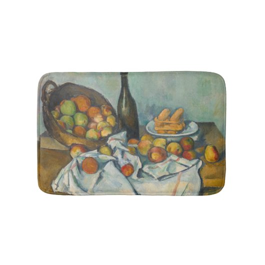 Paul Cezanne - Der Apfelkorb Badematte (Vorderseite)