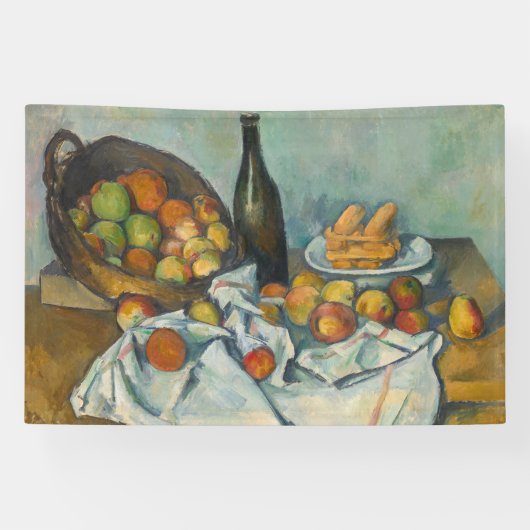 Paul Cezanne - Der Apfelkorb Banner (Horizontal)