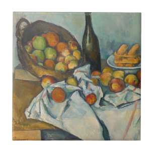 Paul Cezanne - Der Apfelkorb Fliese