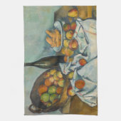 Paul Cezanne - Der Apfelkorb Geschirrtuch (Vertikal)