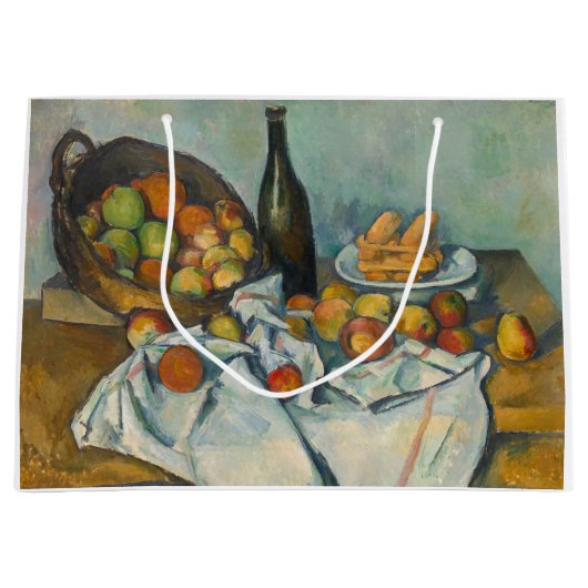 Paul Cezanne - Der Apfelkorb Große Geschenktüte (Vorderseite)