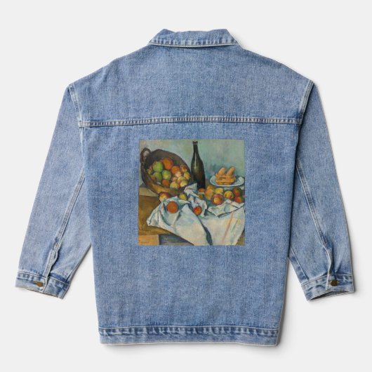 Paul Cezanne - Der Apfelkorb Jeansjacke (Rückseite)