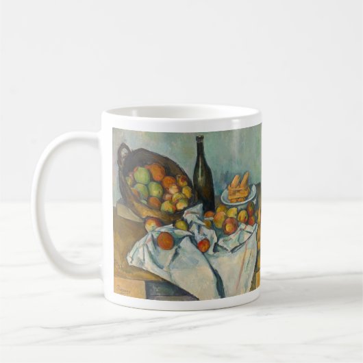 Paul Cezanne - Der Apfelkorb Kaffeetasse (Links)