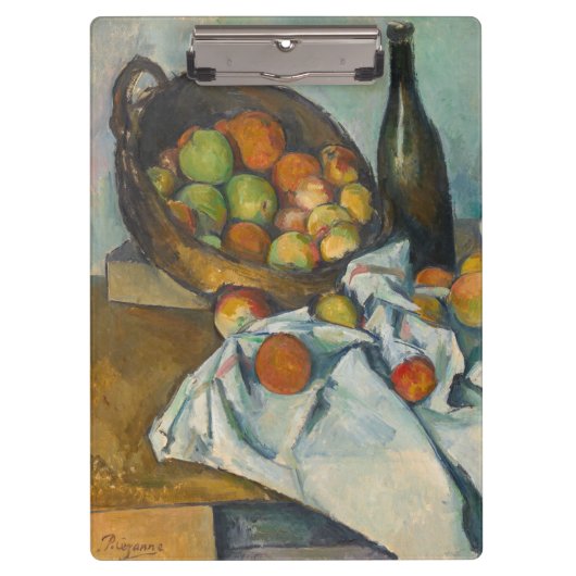 Paul Cezanne - Der Apfelkorb Klemmbrett (Vorderseite)