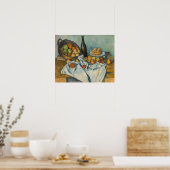 Paul Cezanne - Der Apfelkorb Poster (Küche)