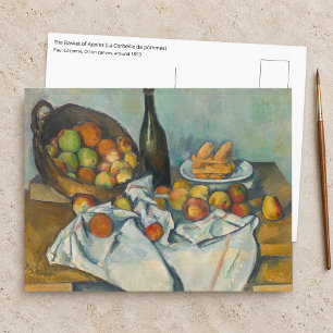 Paul Cezanne - Der Apfelkorb Postkarte
