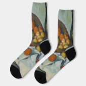 Paul Cezanne - Der Apfelkorb Socken (Linkes Detail)