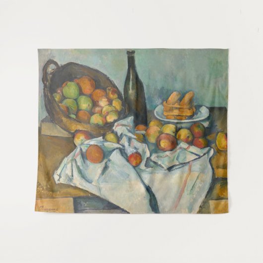 Paul Cezanne - Der Apfelkorb Wandteppich (Vorderseite (Horizontal))