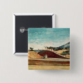 Paul Cezanne | der Bahnausschnitt, c.1870 Button (Vorne & Hinten)
