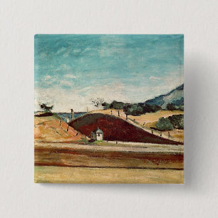 Paul Cezanne   der Bahnausschnitt, c.1870 Button