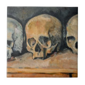 Paul Cezanne - Der Drei Schädel Fliese (Vorderseite)