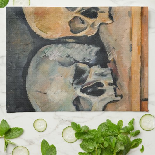 Paul Cezanne - Der Drei Schädel Geschirrtuch (Gefaltet)