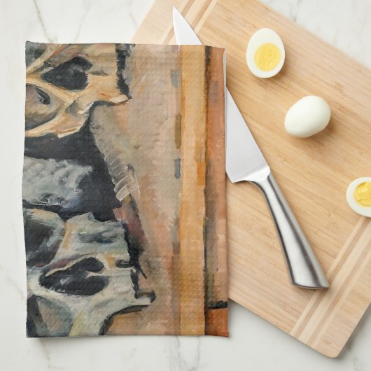 Paul Cezanne - Der Drei Schädel Geschirrtuch (Viertel Falte)