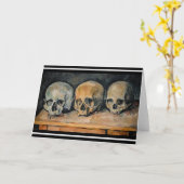 Paul Cezanne - Der Drei Schädel Karte (Gelbe Blume)