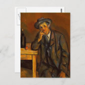 Paul Cezanne - Der Drinker Postkarte (Vorne/Hinten)