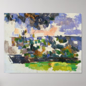 Paul Cezanne - Der Garten in Les Lauves Poster (Vorne)