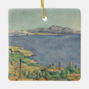 Paul Cezanne   der Golf von Marseille gesehen von Keramikornament