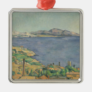 Paul Cezanne   der Golf von Marseille gesehen von Silbernes Ornament