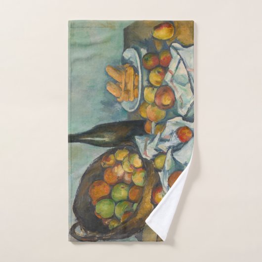 Paul Cezanne - Der Korb der Äpfel Badhandtuch Set (Handtuch)