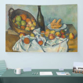 Paul Cezanne - Der Korb der Äpfel Banner (Messe)