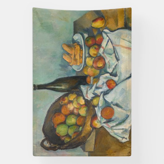 Paul Cezanne - Der Korb der Äpfel Banner (Vertikal)