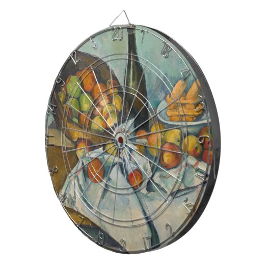 Paul Cezanne - Der Korb der Äpfel Dartscheibe (Vorderseite rechts)