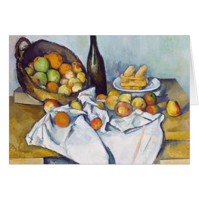 Paul Cézanne der Korb der Äpfel, die Kunst malen (Vorderseite (Horizontal))