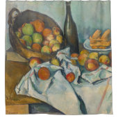 Paul Cezanne - Der Korb der Äpfel Duschvorhang (Vorderseite)