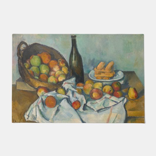 Paul Cezanne - Der Korb der Äpfel Fußmatte (Vorderseite)