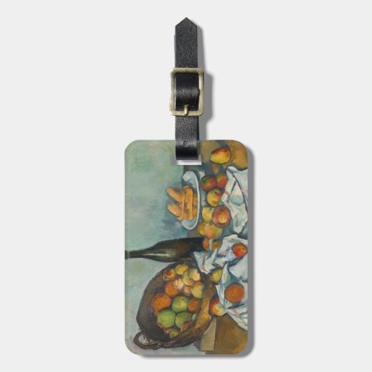 Paul Cezanne - Der Korb der Äpfel Gepäckanhänger (Vorderseite vertikal)