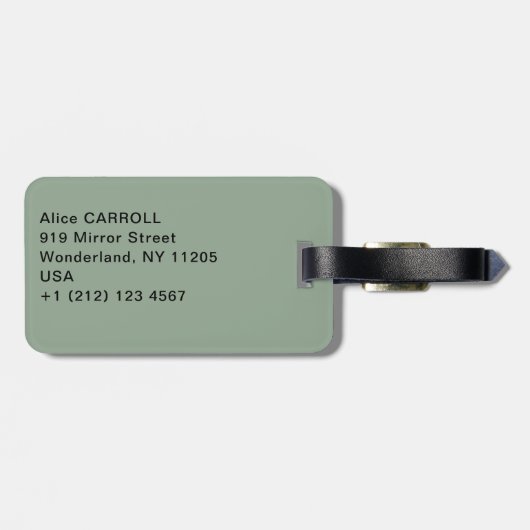 Paul Cezanne - Der Korb der Äpfel Gepäckanhänger (Rückseite horizontal)