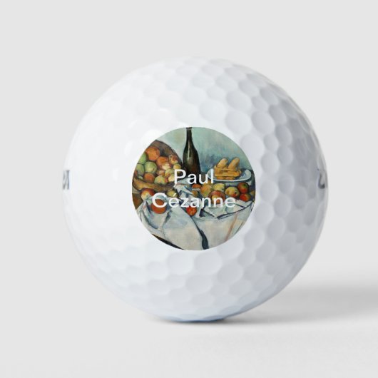 Paul Cézanne Der Korb der Äpfel Golfball (Vorderseite)