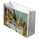 Paul Cezanne - Der Korb der Äpfel Große Geschenktüte (Vorderseite Schrägansicht)