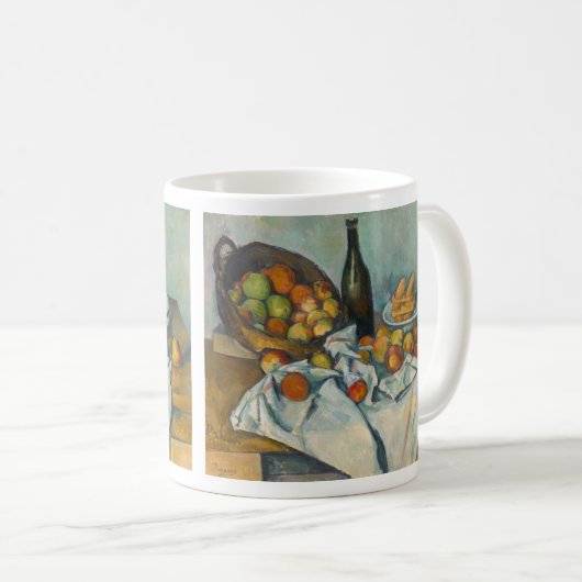 Paul Cezanne - Der Korb der Äpfel Kaffeetasse (VorderseiteRechts)