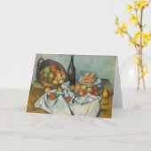 Paul Cezanne - Der Korb der Äpfel Karte (Gelbe Blume)
