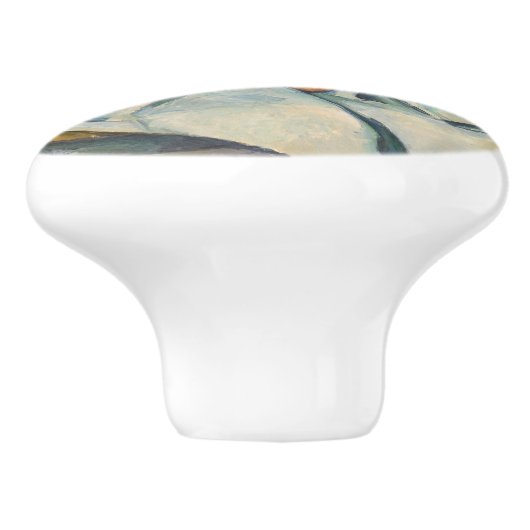 Paul Cezanne - Der Korb der Äpfel Keramikknauf (Seitenansicht)