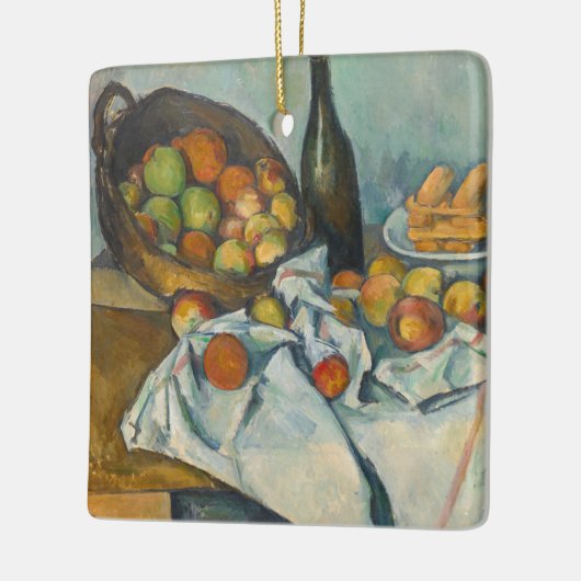 Paul Cezanne - Der Korb der Äpfel Keramikornament (Links)