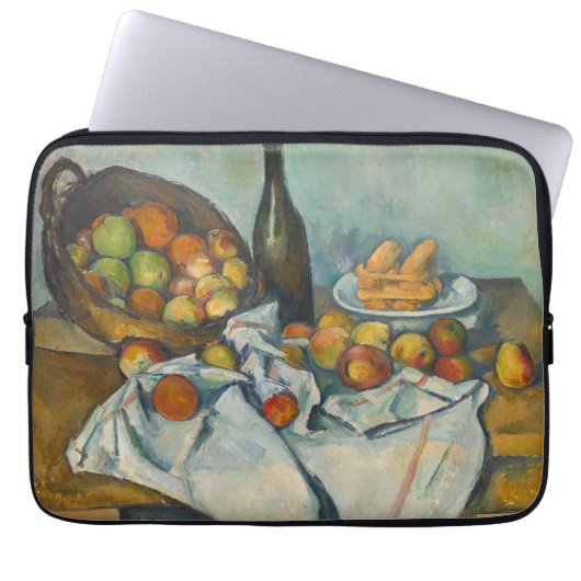 Paul Cezanne - Der Korb der Äpfel Laptopschutzhülle (Vorderseite)
