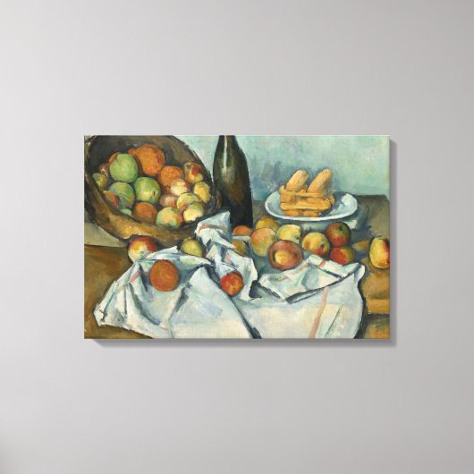 Paul Cezanne - Der Korb der Äpfel Leinwanddruck (Vorderseite)