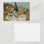 Paul Cezanne - Der Korb der Äpfel Mitteilungskarte (Vorne/Hinten)