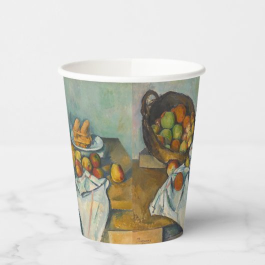 Paul Cezanne - Der Korb der Äpfel Pappbecher (Links)