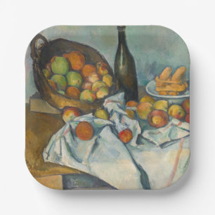 Paul Cezanne - Der Korb der Äpfel Pappteller