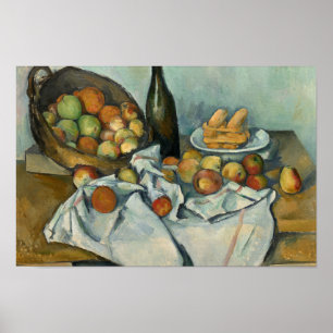 Paul Cezanne - Der Korb der Äpfel Poster