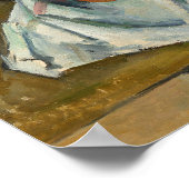 Paul Cezanne - Der Korb der Äpfel Poster (Ecke)