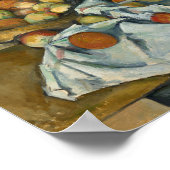 Paul Cezanne - Der Korb der Äpfel Poster (Ecke)