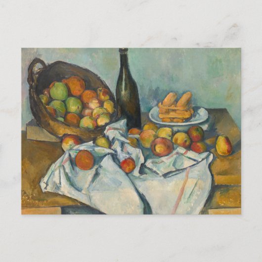 Paul Cezanne - Der Korb der Äpfel Postkarte (Vorderseite)