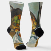 Paul Cezanne - Der Korb der Äpfel Socken (Gewinkelt)